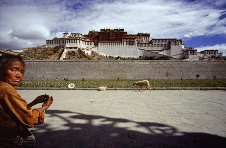 Worshiper in Lhasa